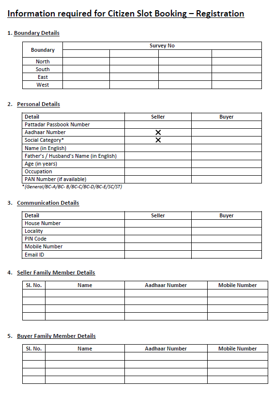 How to Book Slot for Gift Deed Land Registration in Bhu Bharati Portal Step 06